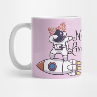 No Limits Bowhead Astronaut Rocket Surfing Mug